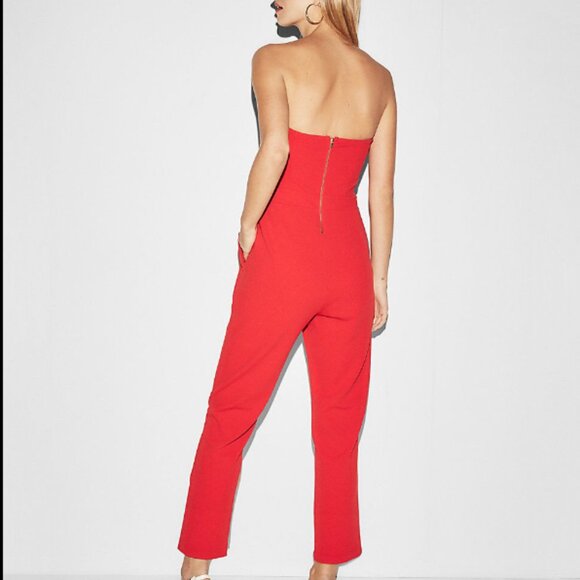 Express Sweetheart Strapless Jumpsuit - Picture 3 of 6